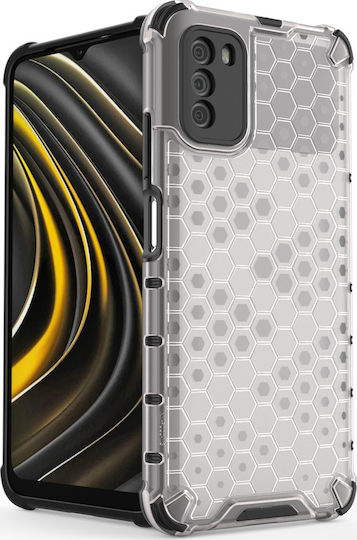 Hurtel Honeycomb Back Cover Σιλικόνης Διάφανο (Poco M3 / Redmi 9T)