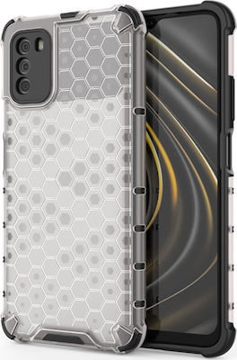 Hurtel Honeycomb Silicone Back Cover Durable Transparent (Poco M3 / Redmi 9T)