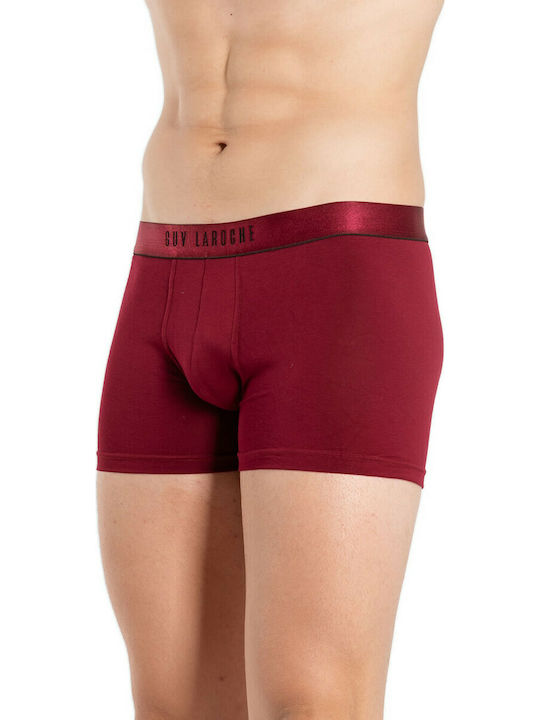 Guy Laroche 58104 Herren Boxershorts Black / Bordeaux 2Packung