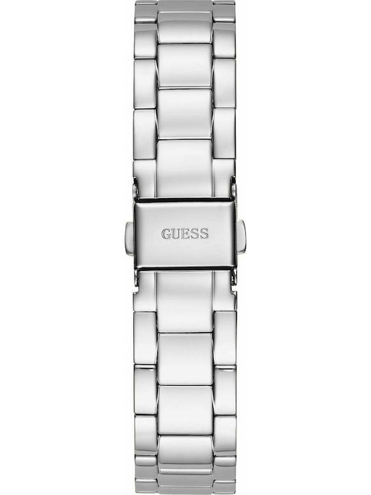 Guess Luna Women's Watch Chronograph with Silver Metal Bracelet