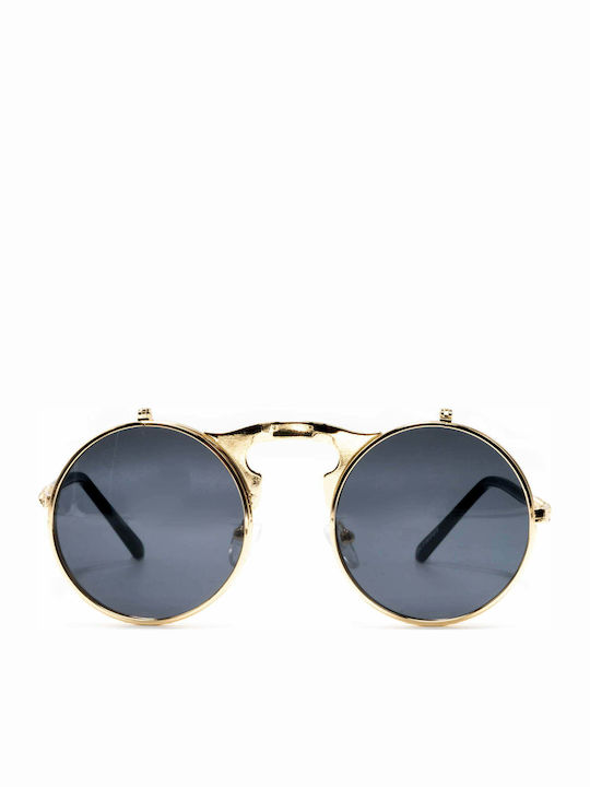 Olympus Sunglasses Amfitrion Unisex Sunglasses with Metal Frame Gold Black 01-088