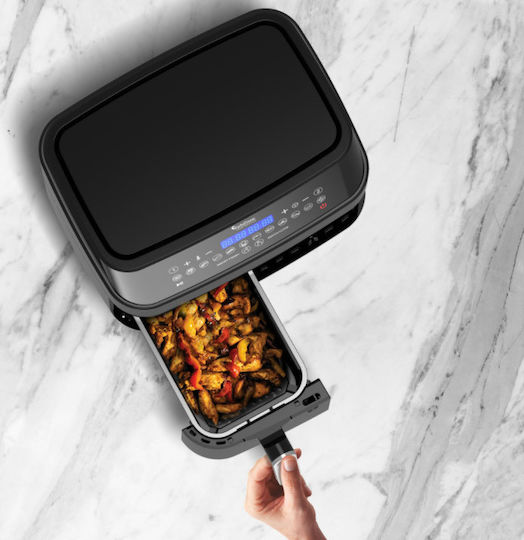 Turbotronic Air Fryer with Double Detachable Bucket 9lt Black TT-DAF5