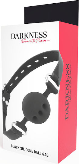 Darkness Ball Silicone Gag Φίμωτρο σε Μαύρο Χρώμα