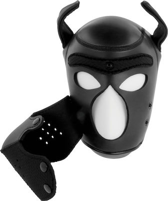 Darkness Neoprene Dog Hood with Removable Muzzle BDSM Маска в Червен Цвят D-222786