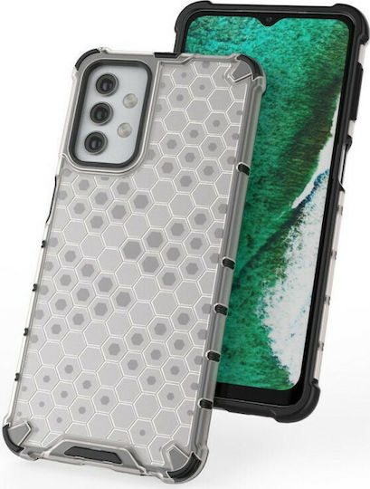 Hurtel Honeycomb Back Cover Silicone Transparent (Galaxy A32 5G)