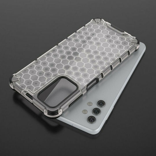 Hurtel Honeycomb Back Cover Silicone Transparent (Galaxy A32 5G)