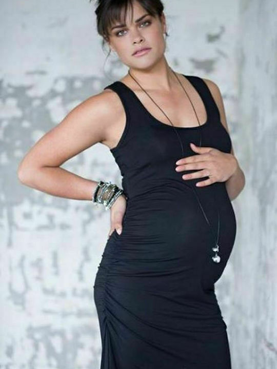 Babylonia Pregnancy Charm in Silver with Black Personalization