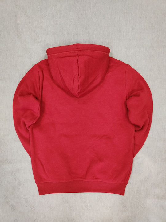 Track & Field Hoodie Φούτερ με Κουκούλα Rouge-red-marl