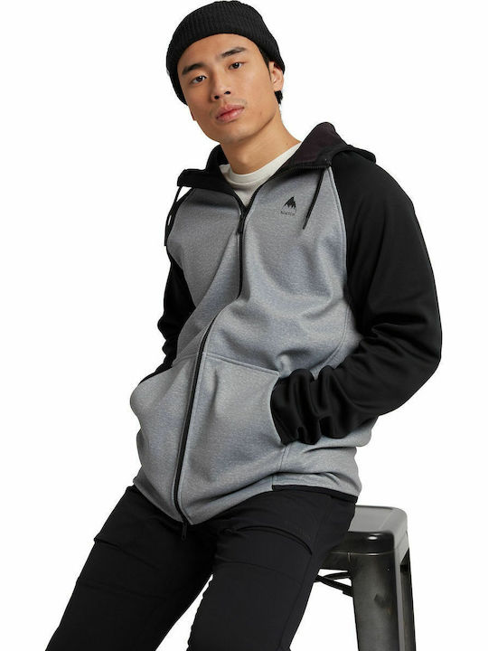 Crown Weatherproof Ζακέτα με Κουκούλα Heather Grey
