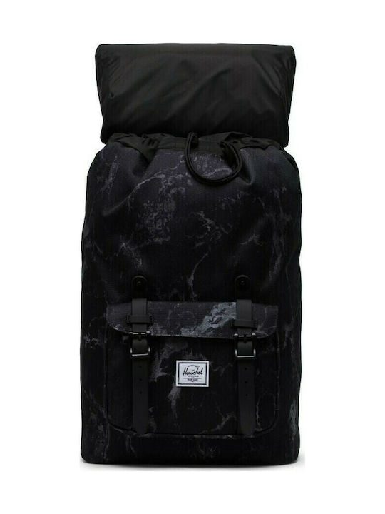 Herschel Little America Mid-Volume Υφασμάτινο Σακίδιο Πλάτης Μαύρο 17lt