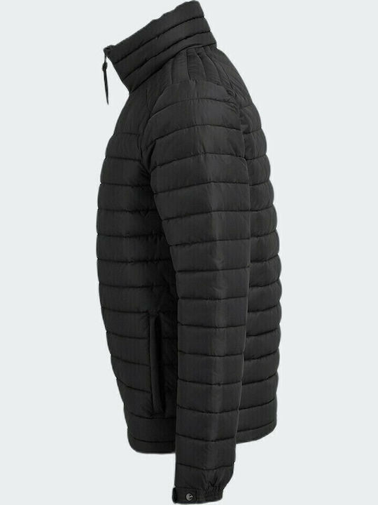 Fuji Geacă Puffer Neagră De Iarnă