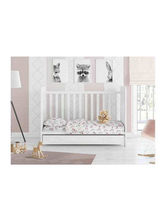 Dimcol Unicorn Baby Cotton Pillowcase Pink 35x45cm