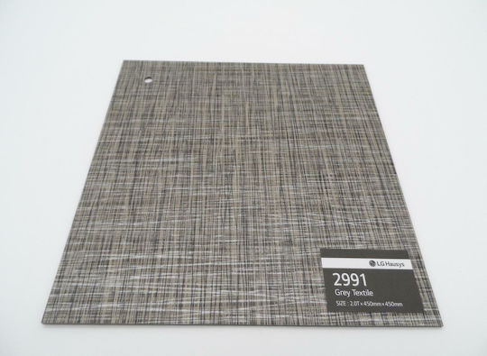 LG Hausys Set Plastic Floor Vinyl Decotile with 1 Tiles Gray