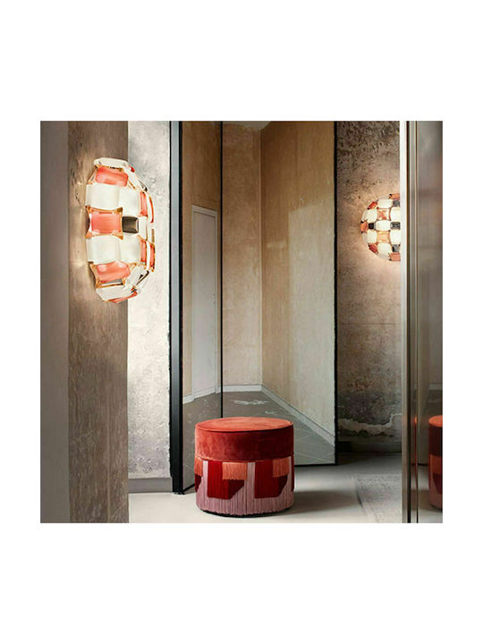 Slamp Mida Large Modern Kunststoff Deckenleuchte mit Fassung E27 67Stück Rosa