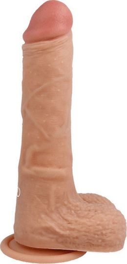 Cyber Silicock Harness με Dildo 20.9cm και Δόνηση στο χρώμα του δέρματος