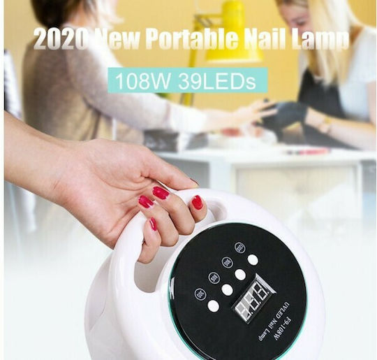 F9 Smart 2.0 Nail Polish Curing Lamp UV / LED 108W White