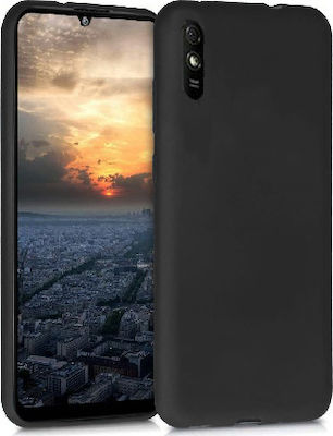 Forcell Soft Umschlag Rückseite Silikon Schwarz (Redmi 9A / 9AT)