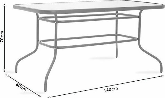 Garten- und Outdoor-Möbelsets Typsatz Speisesaal 7 Stücke Herstellerfarbe Weiß / Braun
