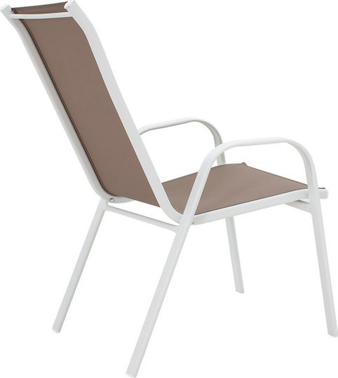 Garten- und Outdoor-Möbelsets Typsatz Speisesaal 7 Stücke Herstellerfarbe Weiß / Braun