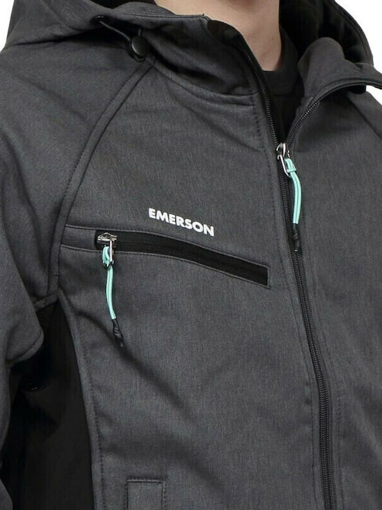 Winter Jacke Softshell Wasserdicht und Winddicht Gray