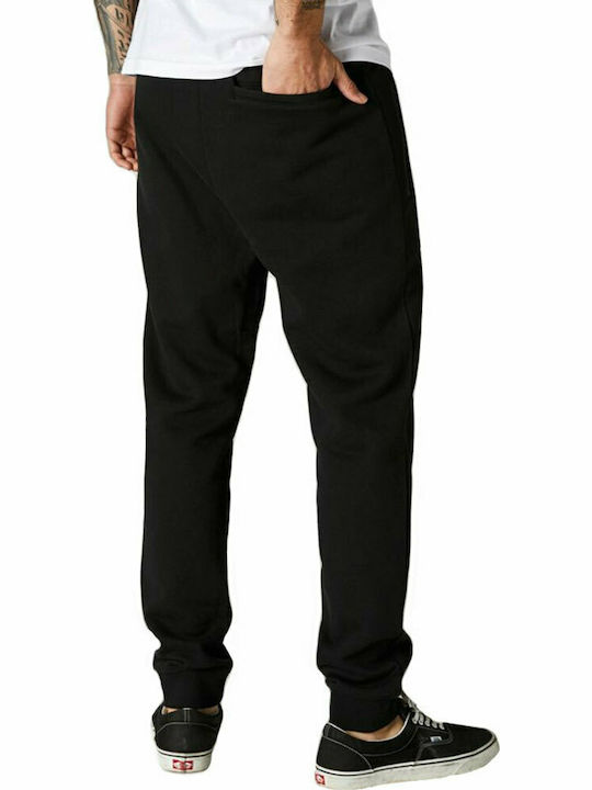 Fox Backlash Men's Fleece Sweatpants with Rubber Black