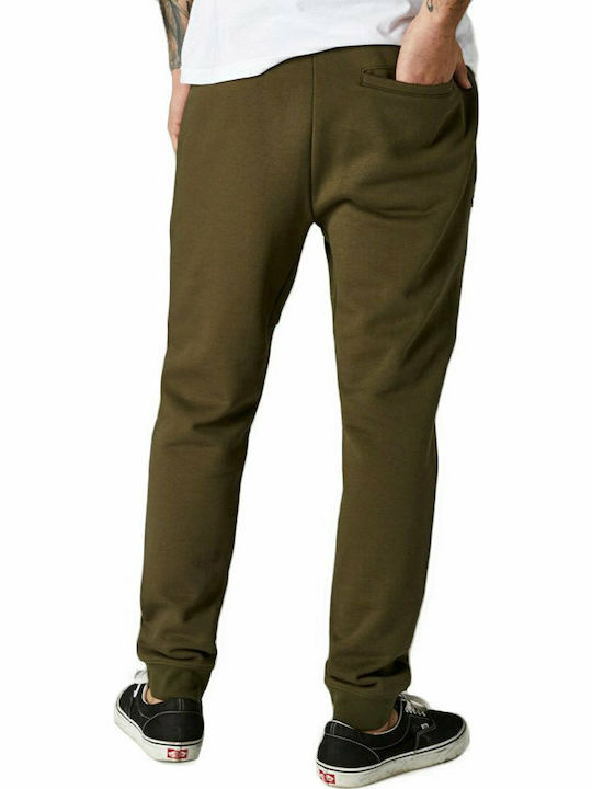 Fox Backlash Men's Fleece Sweatpants with Rubber Khaki