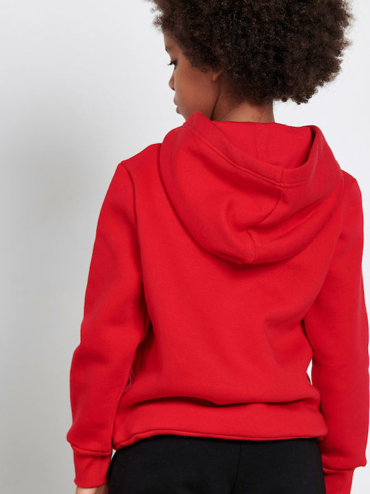 BodyTalk Kids Sweatshirt with Hood and Pocket Red 1212-751225