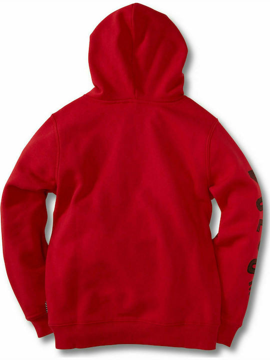 Volcom Kinder Sweatshirt mit Kapuze und Taschen Rot