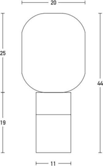 Zambelis Lights Decorative Lamp with Socket for Bulb E27 Gold