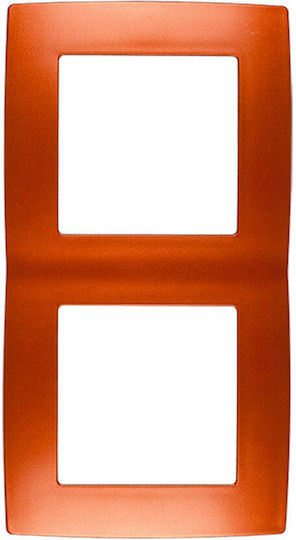 Elmark City Switch Frame 2 Positions Horizontal Installation in Orange Color 190558