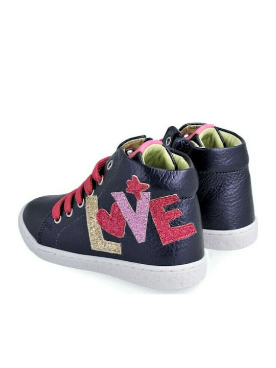 Kinder Sneakers Hoch Anatomisch Blau