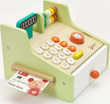 Classic World Kids Cash Register Cash Register made of Wood