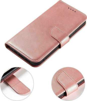 Hurtel Magnet Synthetic Leather Wallet Pink (Redmi Note 10 Pro)