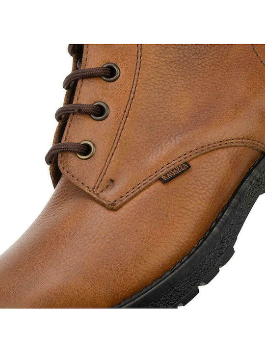 Leather Women's Ankle Boots Tabac Brown