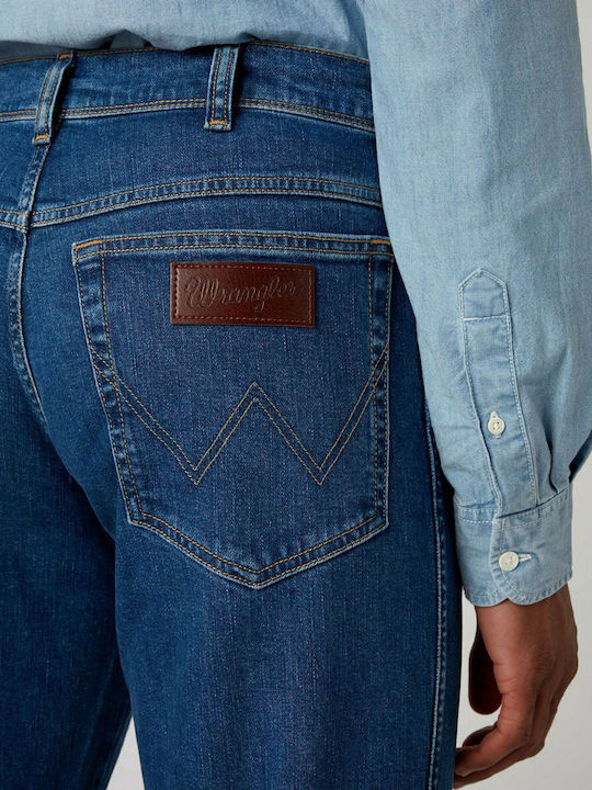 Texas Men's Jeans Pants with Regular Straight Fit Navy Blue