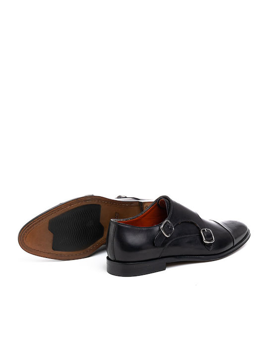416Ν Handgefertigt Leder Herrenschuhe Schwarz