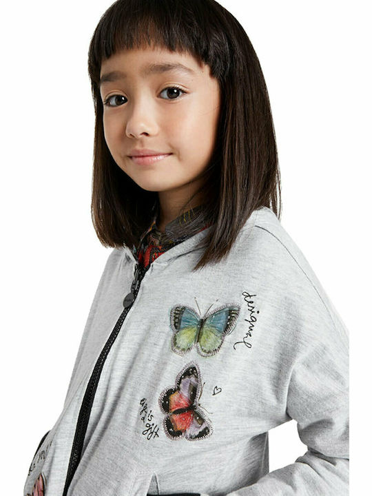 Kinder-Sweatshirtjacke mit Kapuze Schwarz Misuri