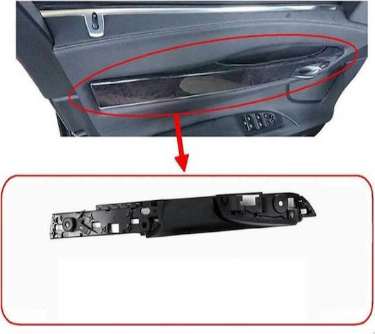 Auto Gs Χερούλι Πόρτας Εσωτερική Μαύρο με τοποθέτηση Εμπρός Αριστερά BMW Σειρά 7 0025391