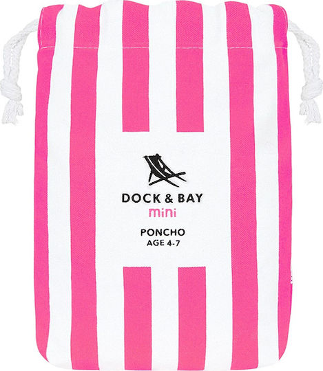 Dock & Bay Mini Kids Beach Poncho Pink 75 x 55cm με Θήκη Μεταφοράς