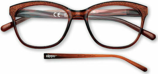 Zippo Women's Reading Glasses +3.00 in Brown color 31Z-PR79-300