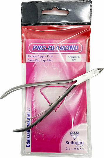 Solingen Pro Diamond 236 Inox Single Spring Nail Nippers 11cm with 3mm Bit Length