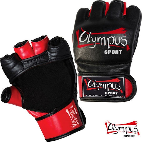 Olympus Sport MMA Gloves Made Of Synthetic Leather Black