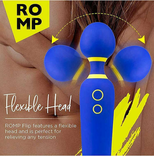 Romp Flip Wand by Romp Δονητής Μασάζ 23cm Blue