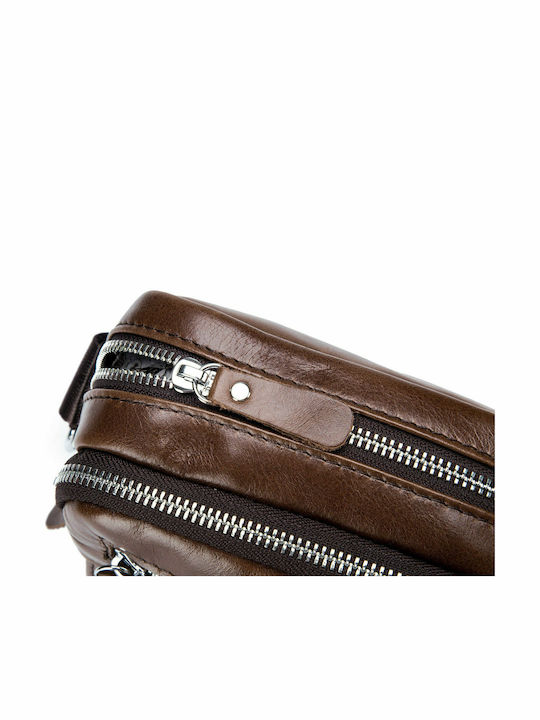 Leather Men's Bag Shoulder / Crossbody Brown