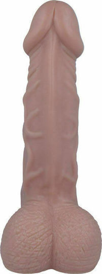 Intense Mr Intense Realistic Cock 25 Glass Dildo with Balls and Suction Cup Flesh 21.8cm