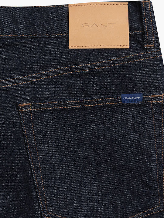 Hayes Ανδρικό Παντελόνι Τζιν με Slim Straight Εφαρμογή Navy Μπλε
