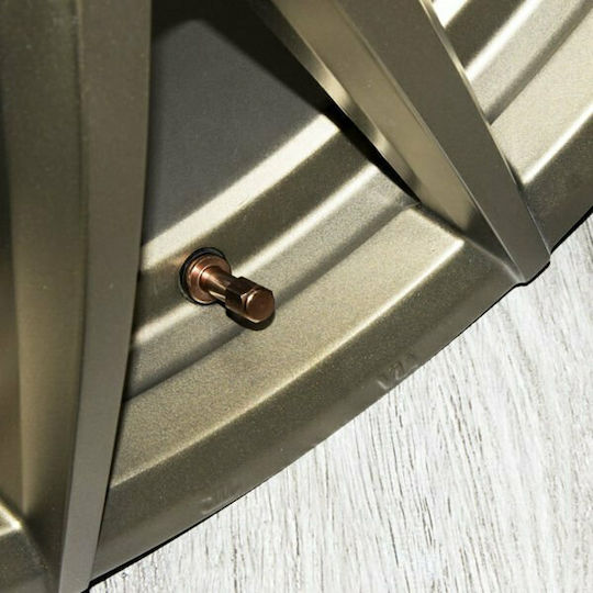 Stix X2 Series Metallische Ventilkappen für Autoreifen Aluminiumventil Braun 1Stück
