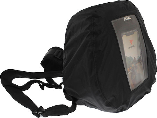 Motowolf Motorcycle Tank Bag with Straps with Mobile Phone Case Black 6lt