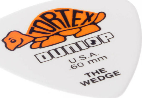 Dunlop Picks Guitar Tortex Wedge Pick Thickness 0.60mm Set 12pcs