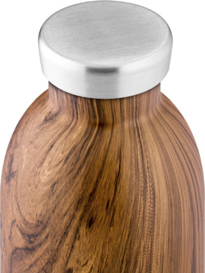 24Bottles Clima Μπουκάλι Θερμός Ανοξείδωτο BPA Free 500ml Καφέ